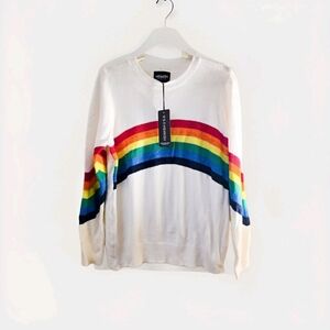 Vibrant Rainbow Stripe Sweater